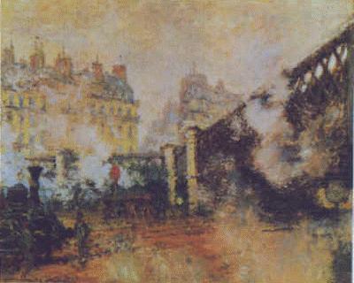 Claude Monet The Pont de l Europe, St Lazare Station china oil painting image